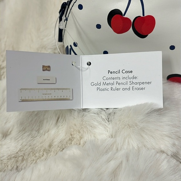 NWT Kate Spade Cherries Pencil Case - Picture 5 of 6